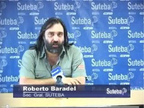 Roberto Baradel fue nuevamente amenazado desde cuevas cercanas al PRO.