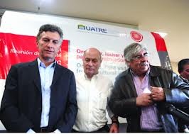 Moyano vuelve a apoyar a Macri por la AFA y la plata de las Obras Sociales. FOTO: ARCHIVO.