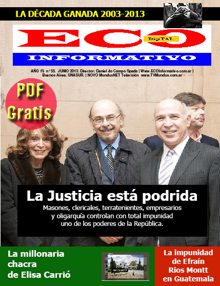 La tapa de ECO Informativo ya anunciaba tres años atrás la decadencia y corrupción del Poder Judicial argentino.