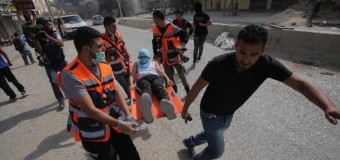 MUNDO – Palestina Cerca de cien palestinos heridos y dos muertos por disparos de los judíos ocupantes.