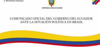 REGIÓN – Brasil | Ecuador advierte “amenaza de una grave alteración del orden constitucional” en Brasil
