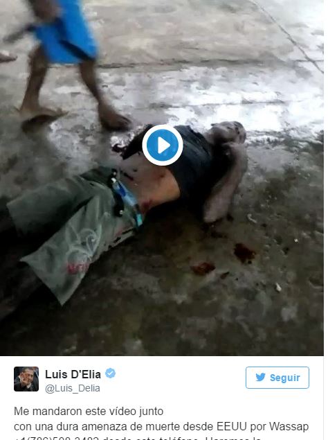 Crudas imágenes de un asesinato son ls que recibe Luis D´Elía en su celular. El Presidente Mauricio Macri y su gabinete permanecen en silencio.