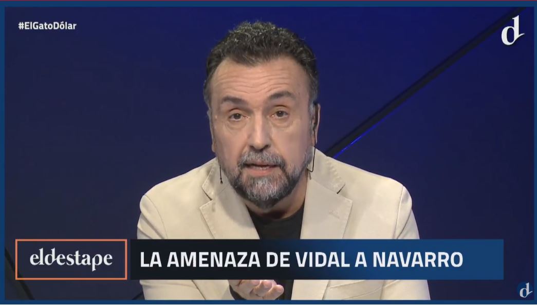 Roberto Navarro fue amenazado en directo por el entorno de Vidal.