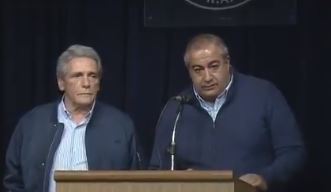 Carlos Acuña y Héctor Daer, Secretarios Generales de la CGT neo-macrista.