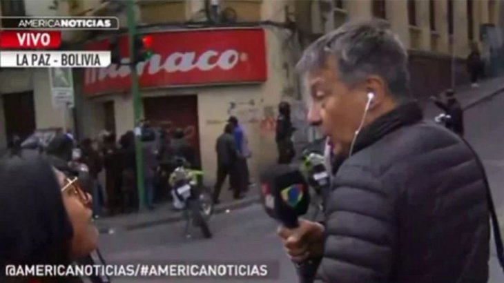 Rolando Graña, de América TV, amenazado por fascistas.