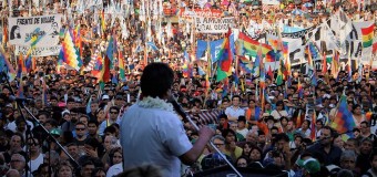 REGIÓN – Bolivia | Multitudinario acto de Evo Morales en la Ciudad de Buenos Aires.