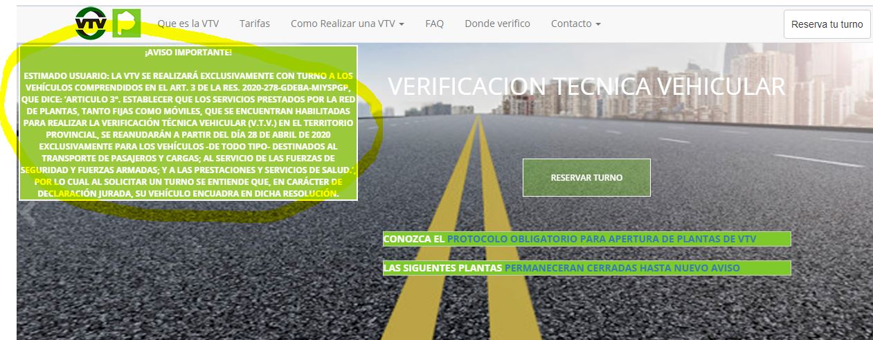 El VTV no funciona y la Polic´ñia de la Provincia de Buenos Aires se sirve de ello para presionar a los automovilistas.