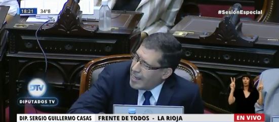 Guillermo Casas en nombre de sectores ultramontanos.