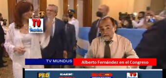 TV MUNDUS – NOTICIAS 351 |  Fernández abrió el Período Ordinario del Congreso con importantes definiciones.