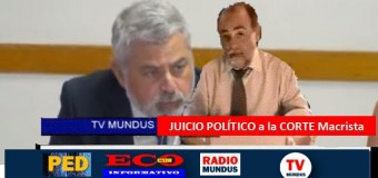 TV MUNDUS – Noticias 381 | Lawfare. El Juez Sebastián Ramos justificó la protección a Robles y D´Alessando.