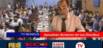 TV MUNDUS – Noticias 409 | La Plenaria de Comisiones aprobó el dictamen de Milei