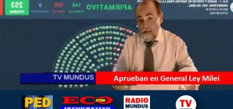 TV MUNDUS – Noticias 413 | Aprueban la Ley Ómnibus y arden las chequeras