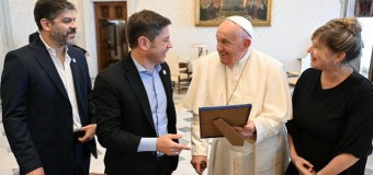 MUNDO – Buenos Aires | Axel Kicillof fue recibido por el Papa Francisco.